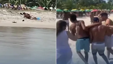 Homem morre após ser baleado durante tiroteio em praia - Foto: Reprodução/Vídeo