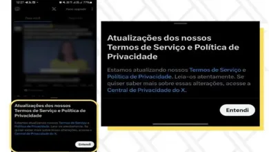 Pop-up aparece na parte inferior da tela do aplicativo X informando sobre a atualização das regras- Foto: Reprodução/ Cido Coelho/SBT News/Montagem