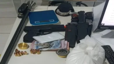 Operação da PM apreende drogas, armas e simulacro em Santa Bárbara; uma pessoa foi encontrada baleada - Foto/Reprodução: Ascom/PM