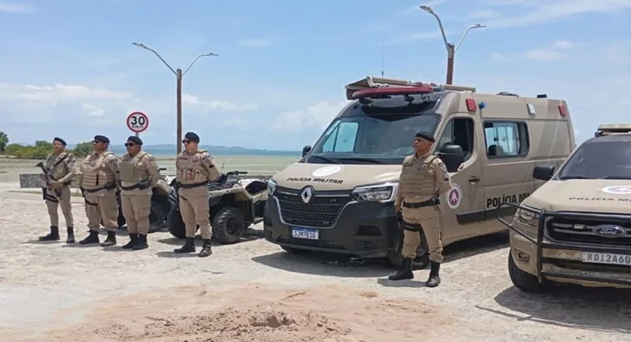 Operação Verão: 20ª CIPM intensifica policiamento nas praias da região- Foto: Divulgação / 20ª CIPM