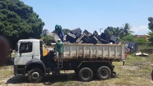 Polícia Civil destrói equipamentos de som apreendidos e reforça combate à poluição sonora em Saubara- Foto: Divulgação/ DT Saubara