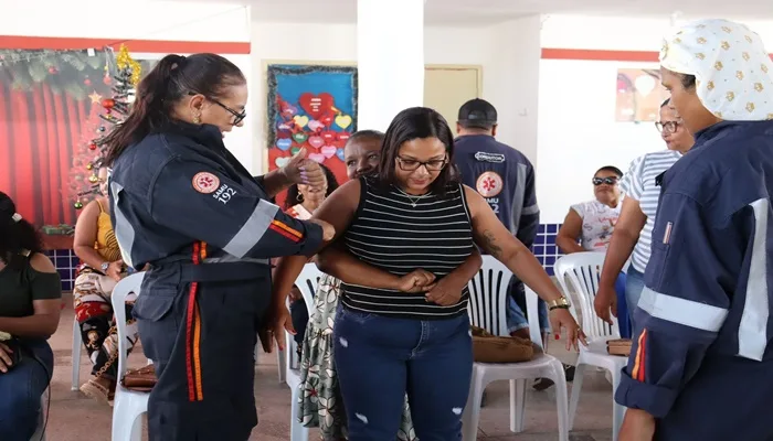 SAMU nas escolas capacita profissionais para salvar vidas- Foto: Divulgação/ Ascom Amélia Rodrigues