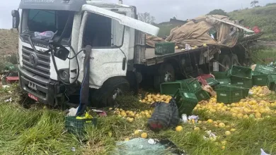 Homem morreu após ser arremessado de caminhão na Bahia — Foto: Reprodução/Redes Sociais