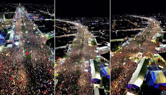 Imagens aéreas da Micareta de Feira 2024 — Foto: Reprodução/Prefeitura de Feira de Santana