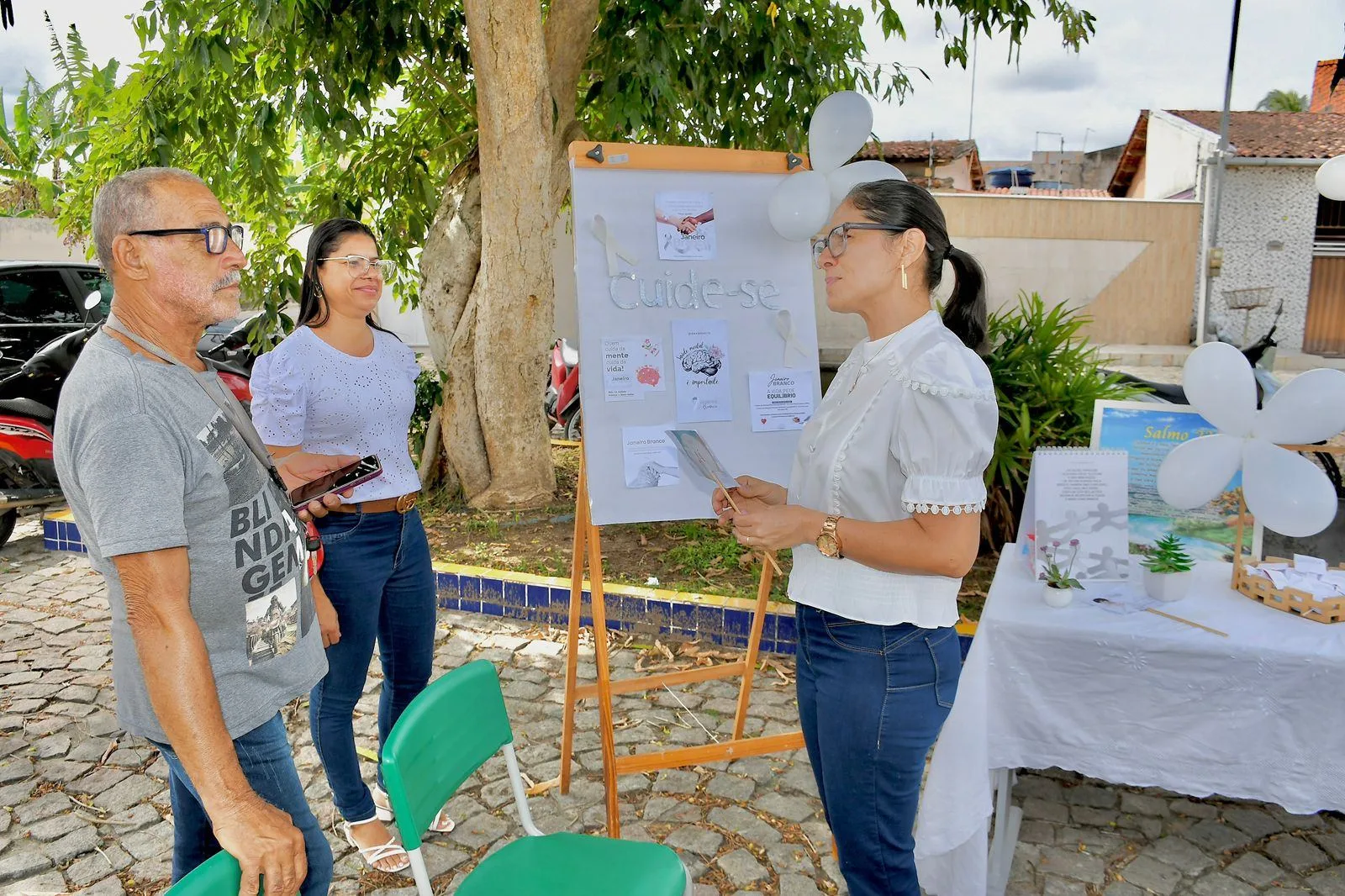 CRAS de Conceição do Jacuípe realiza ação de conscientização sobre saúde mental - Foto: Reprodução/DECOM