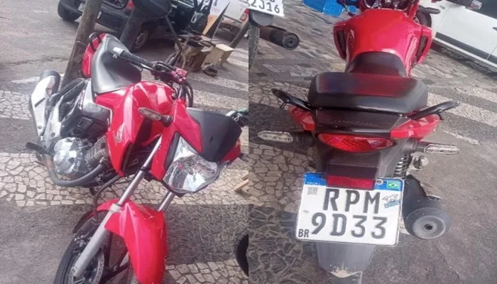 Dupla toma moto de assalto em bairro de Feira de Santana