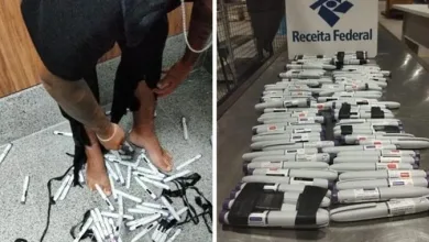 Jovem é flagrado com 100 canetas de Mounjaro no Aeroporto de Salvador