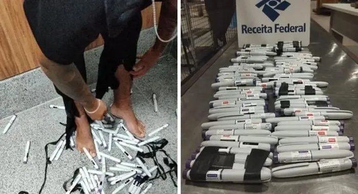 Jovem é flagrado com 100 canetas de Mounjaro no Aeroporto de Salvador