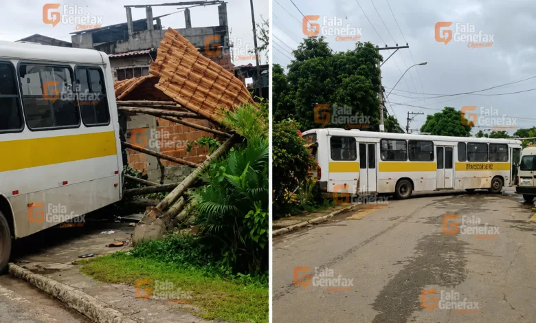 acidente com ônibus escolar em Simões Filho