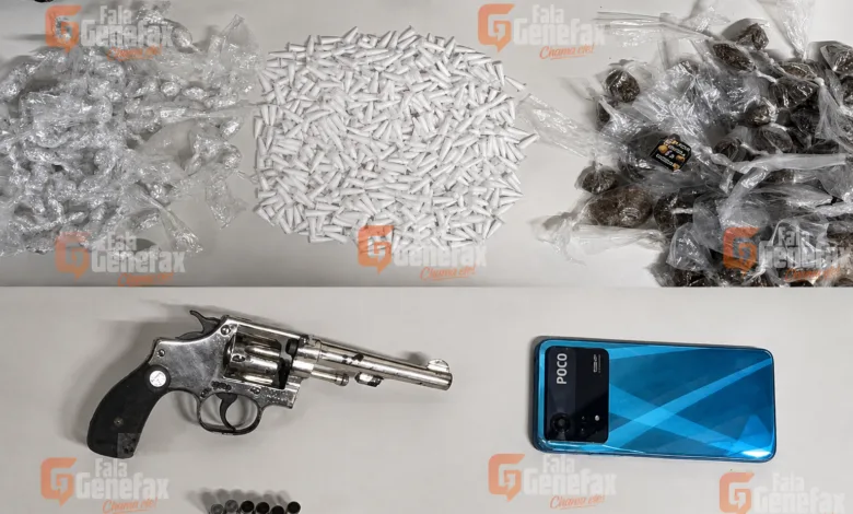 PM apreende arma e drogas em Amélia Rodrigues