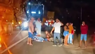 colisão entre motos na BR-324