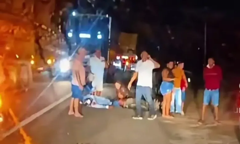 colisão entre motos na BR-324