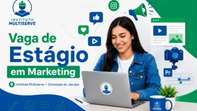 vaga de estágio em Marketing