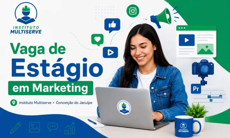 vaga de estágio em Marketing