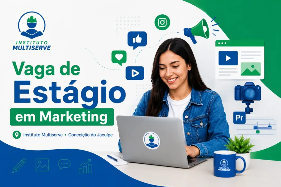 vaga de estágio em Marketing