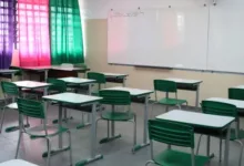 Imagem de uma sala de aula