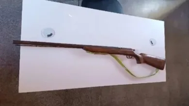 Arma que o homem usou para ameaçar filha em Palmas de Monte Alto | Foto: Divulgação