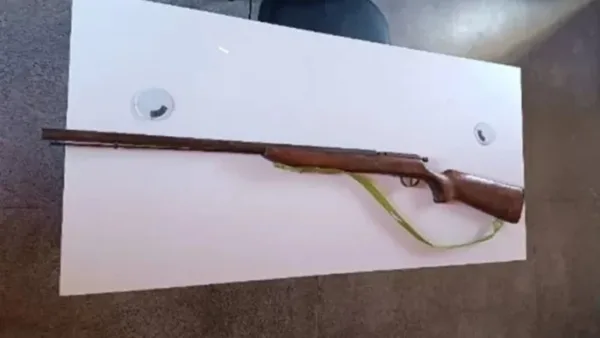 Arma que o homem usou para ameaçar filha em Palmas de Monte Alto | Foto: Divulgação