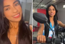 Gabriela ganha moto após aposta viralizar em Araripina | Foto: divulgação