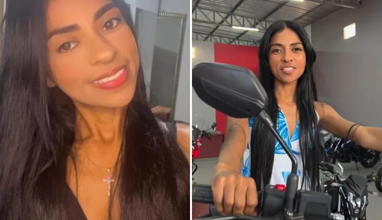 Gabriela ganha moto após aposta viralizar em Araripina | Foto: divulgação