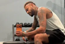 Neymar volta aos treinos em academia de Miami | Foto: Redes sociais