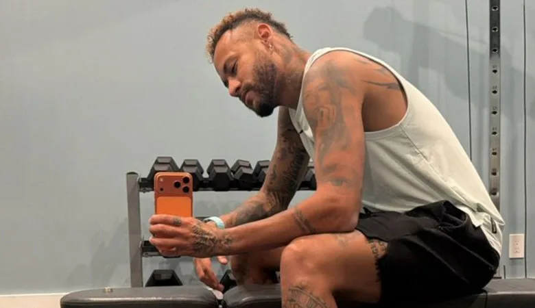 Neymar volta aos treinos em academia de Miami | Foto: Redes sociais