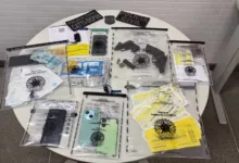 Material apreendido pela polícia durante operação — Foto: Redes sociais