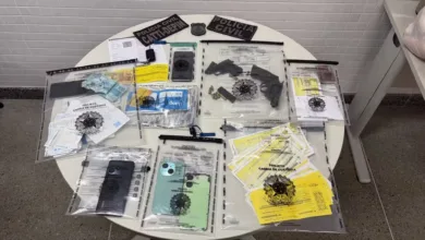 Material apreendido pela polícia durante operação — Foto: Redes sociais