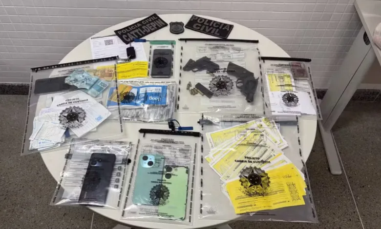 Material apreendido pela polícia durante operação — Foto: Redes sociais