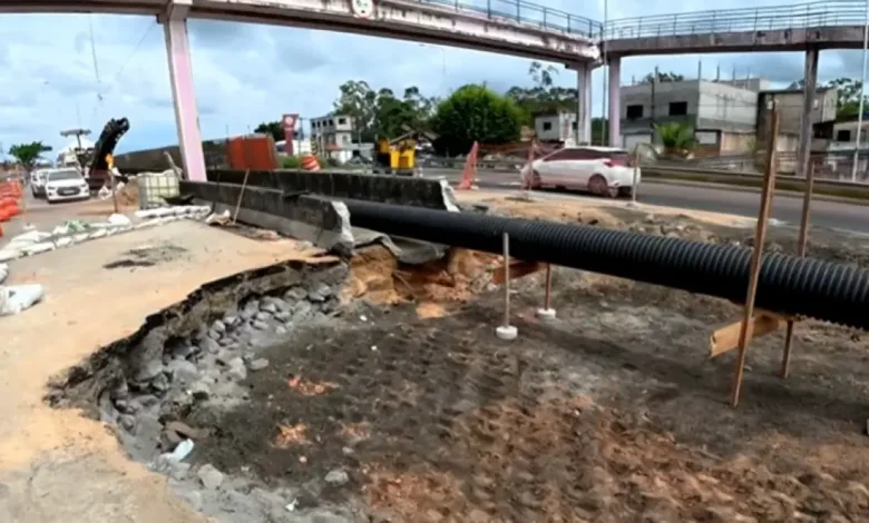 Trecho da BR-324 liberado após obras na cratera | Foto: Divulgação
