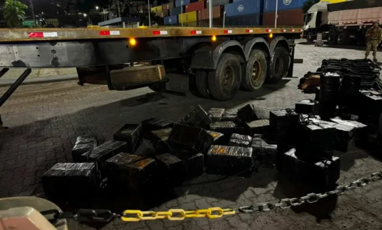 cocaína apreendida no Porto de Salvador