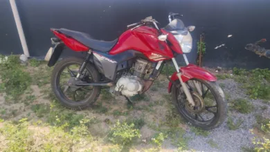 motocicleta recuperada em Coração de Maria