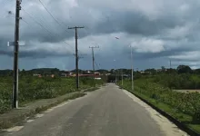 pavimentação de acessos em Saubara