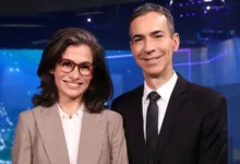 Renata Vasconcellos e César Tralli