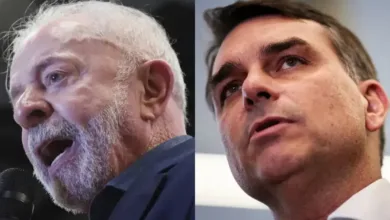Propaganda eleitoral de Lula e Flávio Bolsonaro