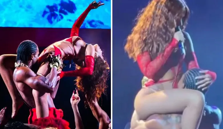 Performance sensual de Anitta na turnê Equilibrivm | Foto: Redes sociais
