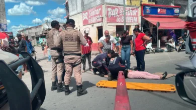 motociclista ferida em Conceição do Jacuípe