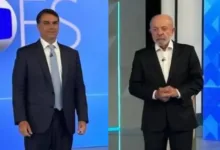Votação de Lula e Flávio Bolsonaro no exterior