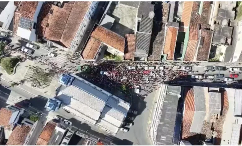 caminhada do PT em Santo Amaro