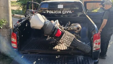 Motocicleta adulterada em Santo Amaro