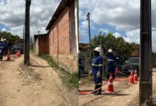poste retirado no Otizeiro