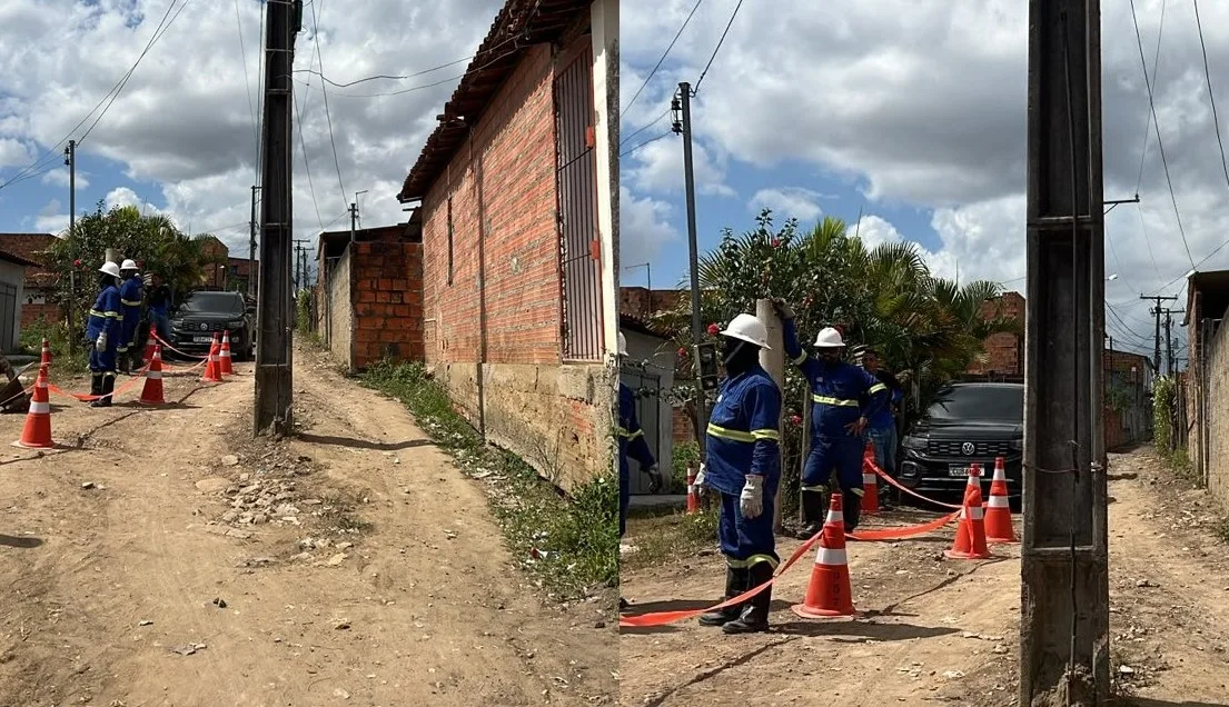 poste retirado no Otizeiro