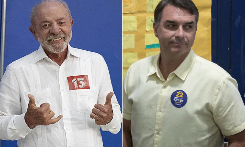 votação de Lula e Flávio Bolsonaro na Bahia