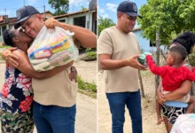 Rafa Gás distribui cestas básicas e brinquedos