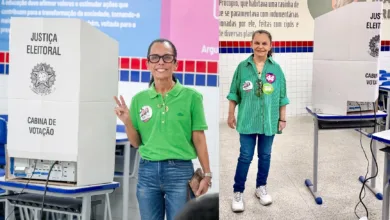 Mitsue e Tânia Yoshida votam em Conceição do Jacuípe