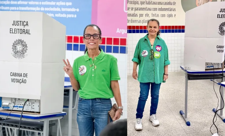 Mitsue e Tânia Yoshida votam em Conceição do Jacuípe
