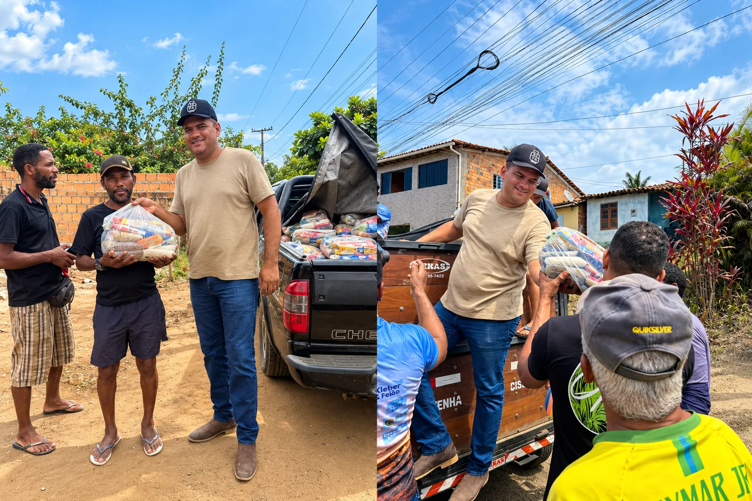 Rafa Gás distribui cestas básicas e brinquedos