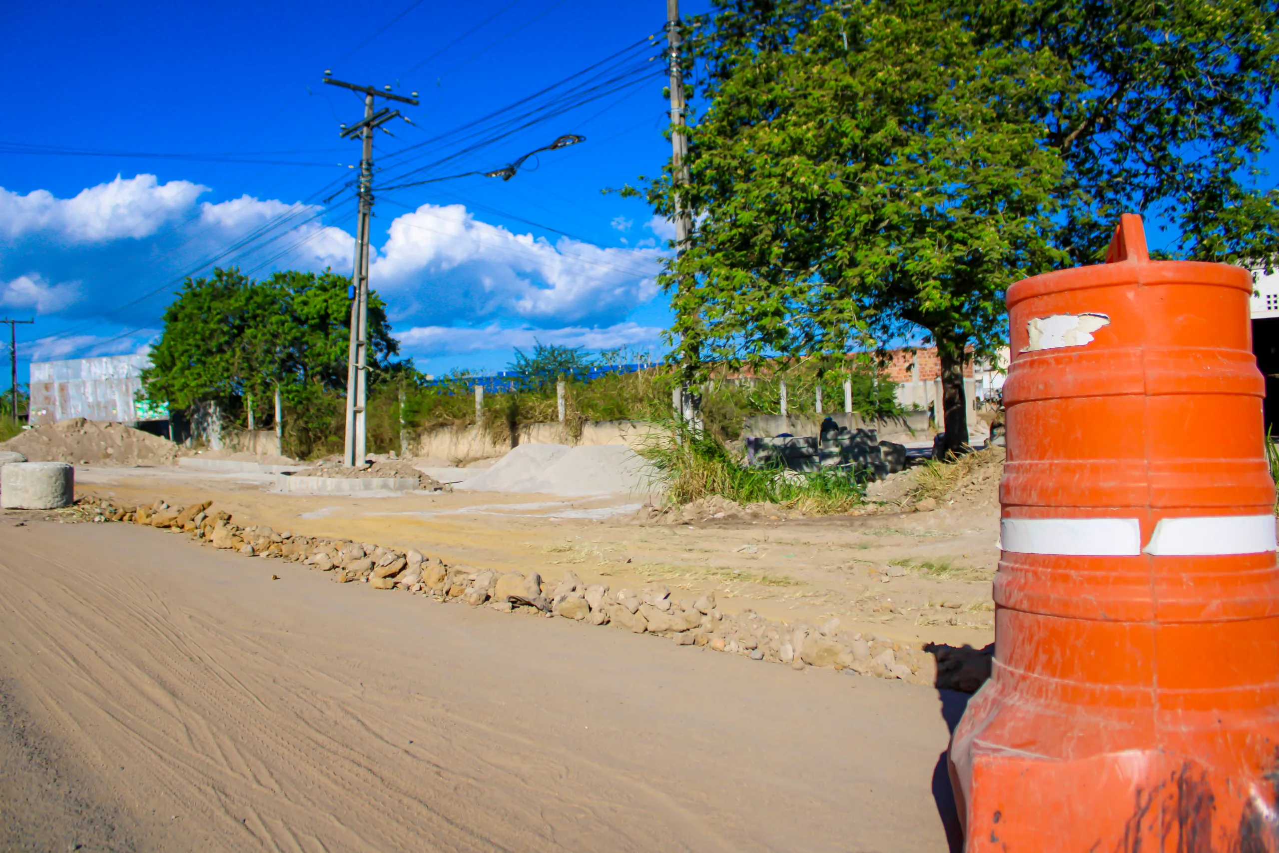 obras no Horto Berimbau