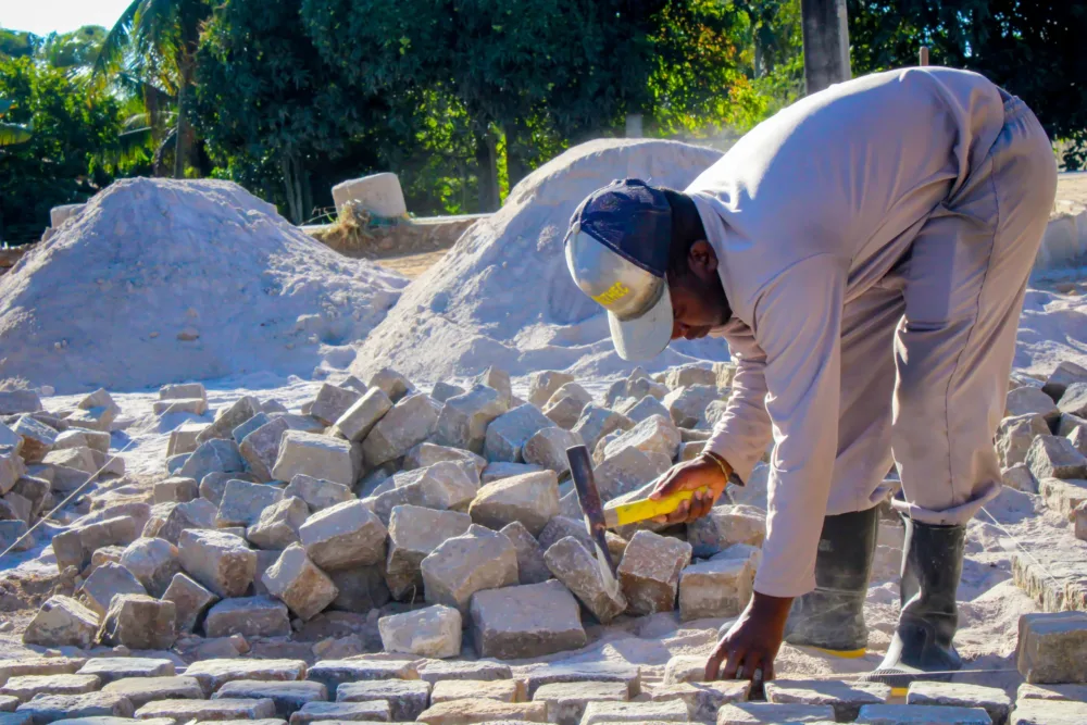 obras no Horto Berimbau