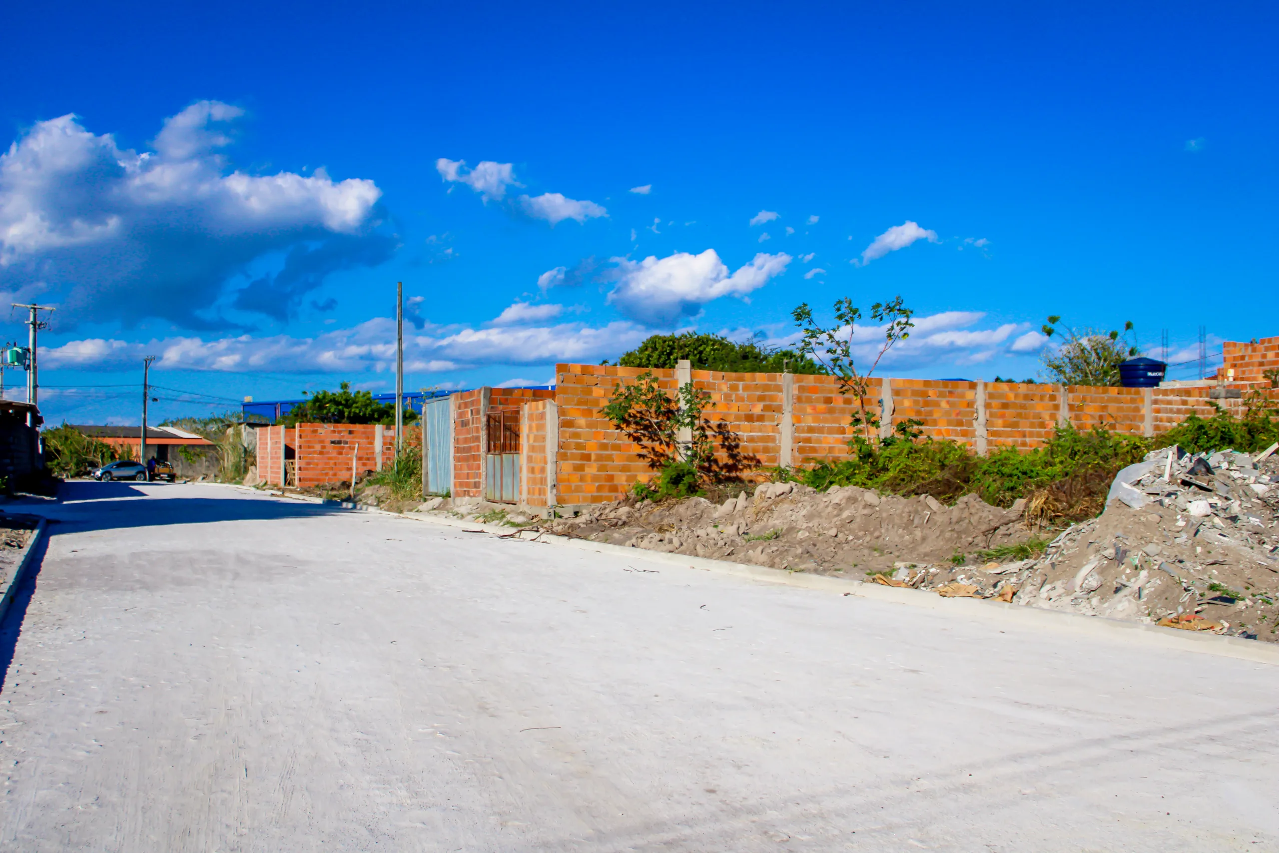 obras no Horto Berimbau